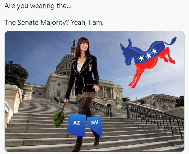 Democrats wearing the Senate majority Blank Meme Template