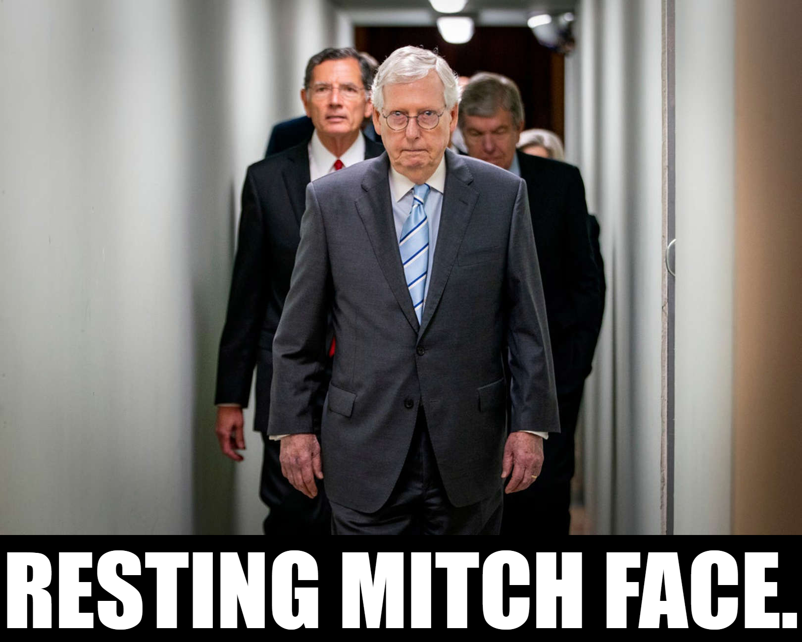 Resting Mitch face Blank Template - Imgflip