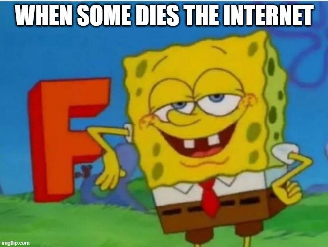 WHEN SOME DIES THE INTERNET | made w/ Imgflip meme maker