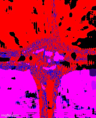 so I abused the filters on a “Kid-E-Cats tickle torture image made in MSPaint” | made w/ Imgflip meme maker