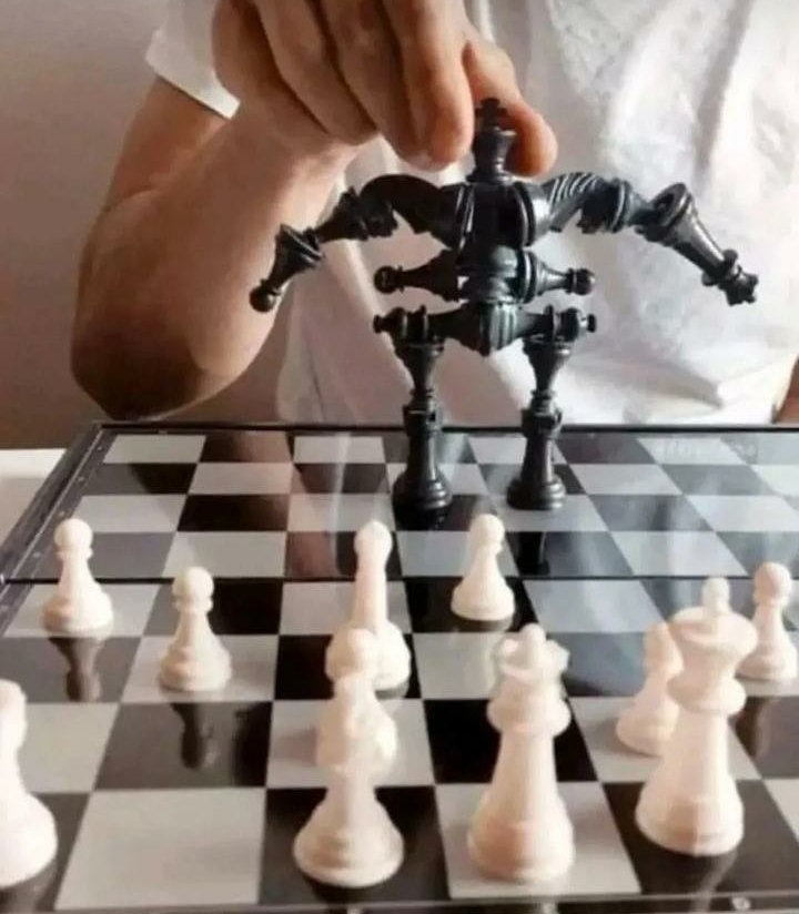 High Quality Chess Boss Fight Blank Meme Template