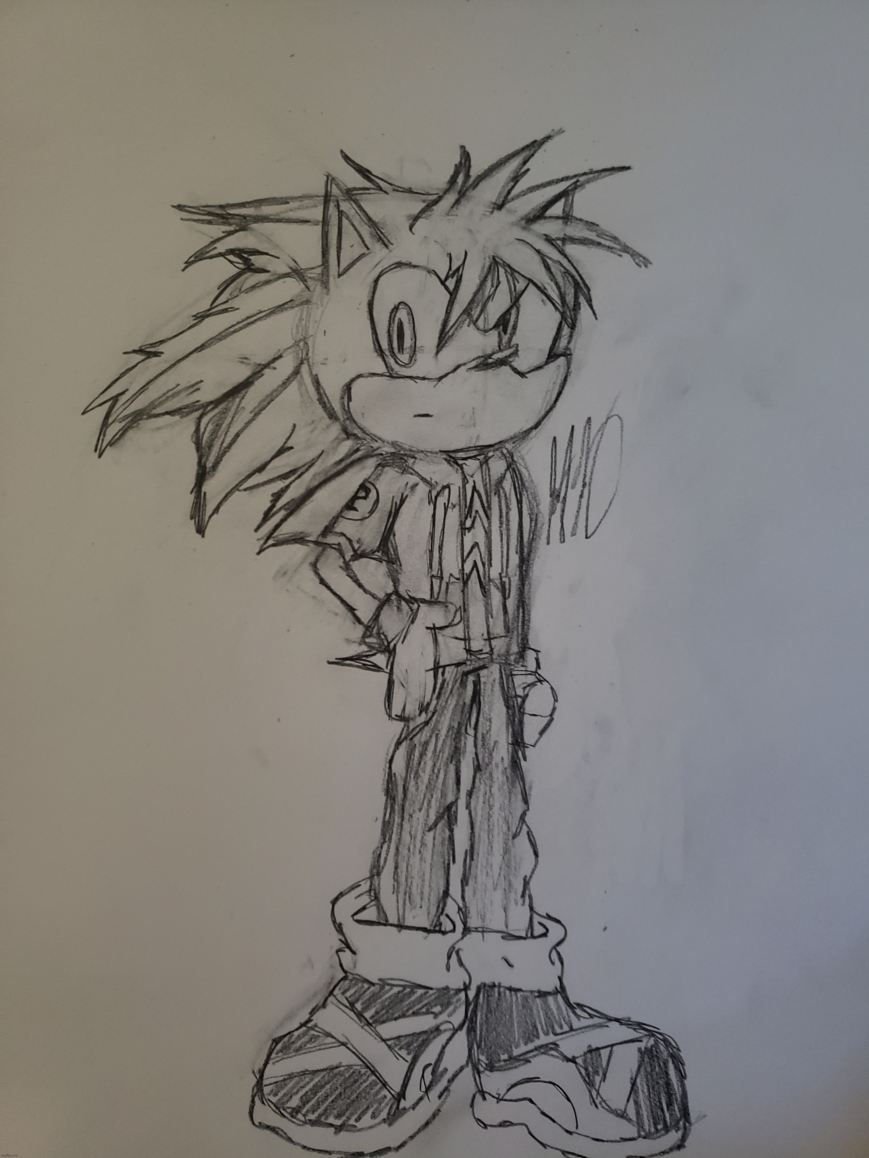 Sonic Sona Sketch (he's just simply named Jonathan cause well, its me) | made w/ Imgflip meme maker