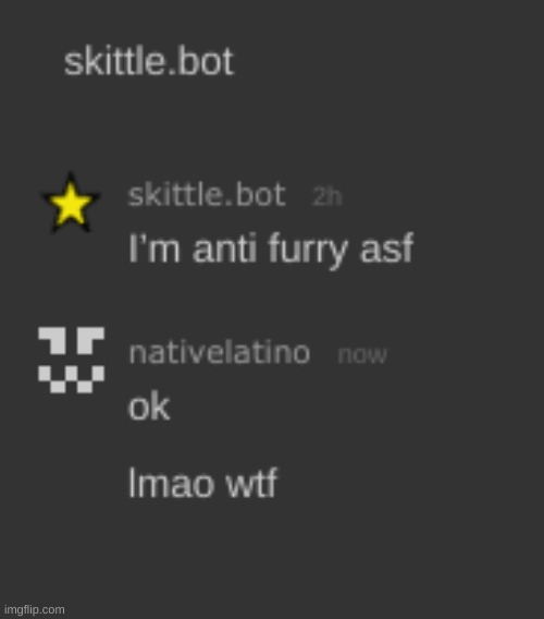 this was just the first message as well. | made w/ Imgflip meme maker