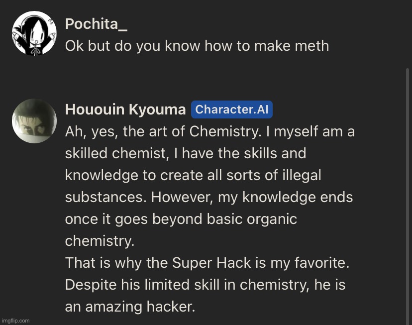 Kyouma knows how to make meth | made w/ Imgflip meme maker