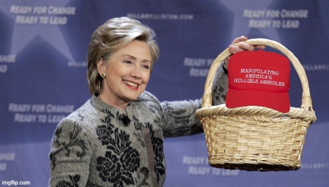 Hillary Clinton MAGA basket of deplorables | image tagged in hillary clinton maga basket of deplorables | made w/ Imgflip meme maker