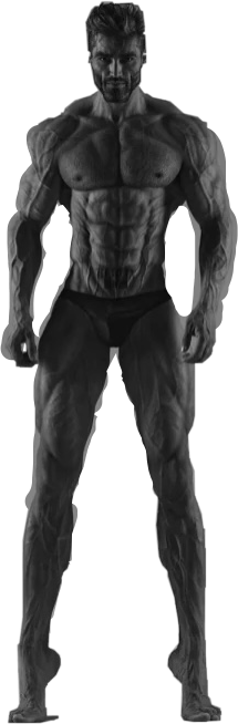 Giga Chad Body Blank Template - Imgflip