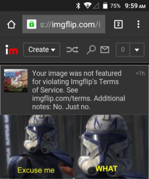 Forgor to mark it nsfw | made w/ Imgflip meme maker