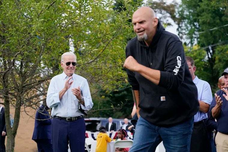 High Quality Fetterman Biden Blank Meme Template