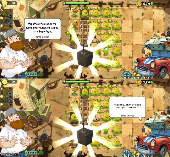 I think putting it in the meme generator made what penny said a little hard to read | image tagged in plants vs zombies | made w/ Imgflip meme maker