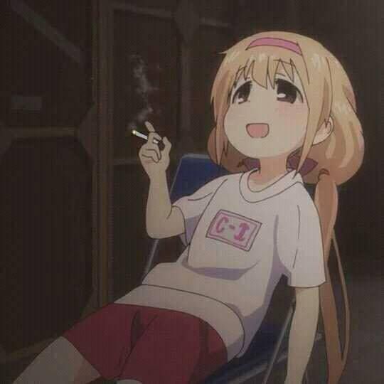 Anime smoke Blank Meme Template