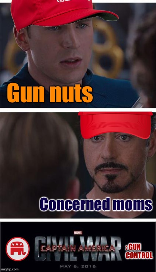 Gun nuts vs. Concerned moms | image tagged in gun nuts vs concerned moms | made w/ Imgflip meme maker