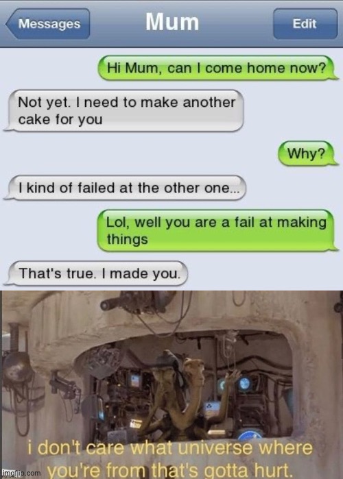 thats gonna leave a mark | image tagged in star wars,roast | made w/ Imgflip meme maker