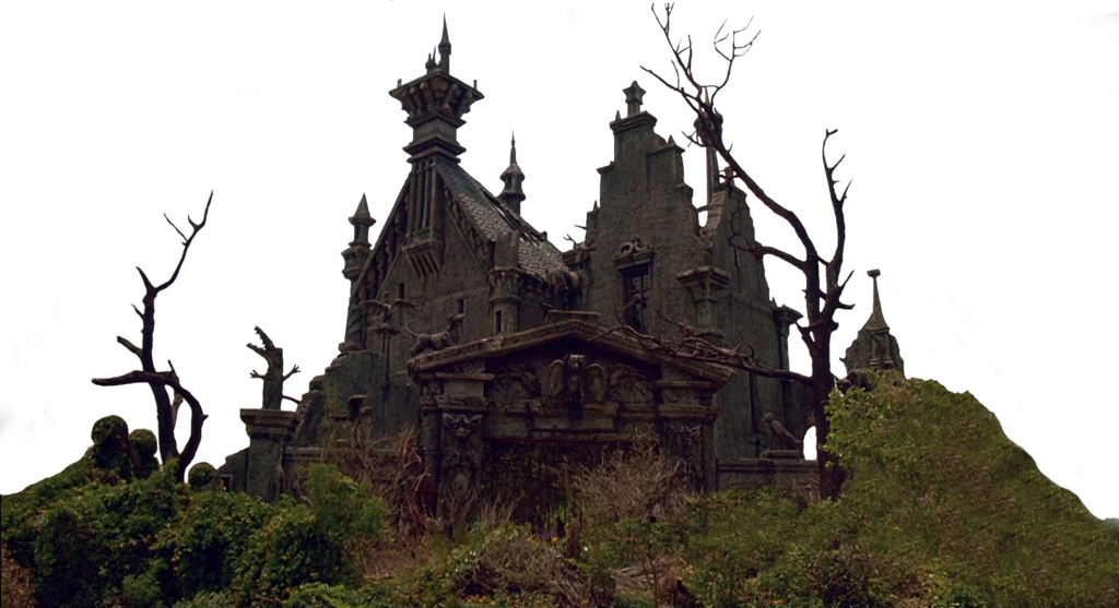 Spooky castle free clipart Blank Meme Template