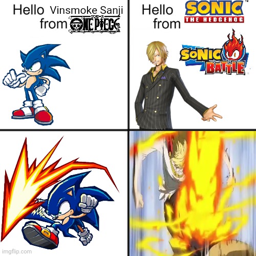 hello person from | Vinsmoke Sanji | image tagged in hello person from | made w/ Imgflip meme maker