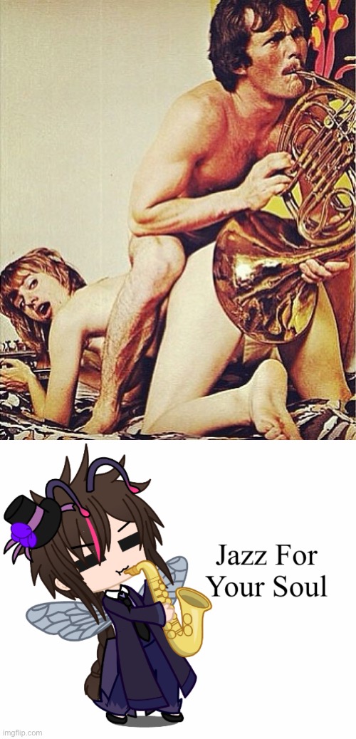 Jazz mouth | image tagged in french horn,jazz for your soul puck | made w/ Imgflip meme maker