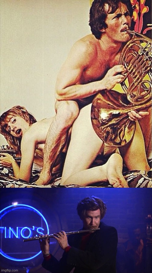 Jazz | image tagged in french horn,ron burgundy jazz flute,flute,horn | made w/ Imgflip meme maker
