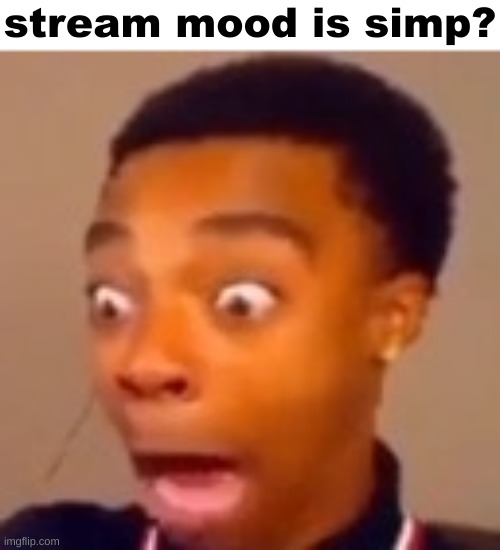 FlightReacts screaming | stream mood is simp? | image tagged in flightreacts screaming | made w/ Imgflip meme maker