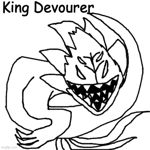 turning ai generated kaiju into OCs part 2 | King Devourer | made w/ Imgflip meme maker