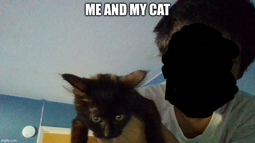 Me and meh cat | ME AND MY CAT | image tagged in cats | made w/ Imgflip meme maker