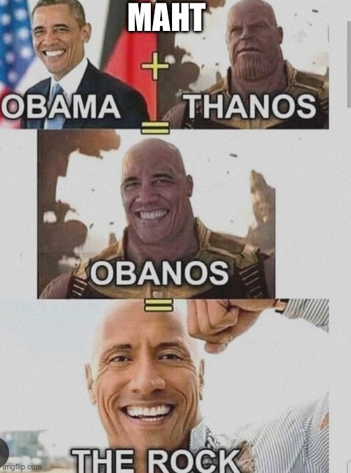 thanos is the rock | MAHT | image tagged in the rock | made w/ Imgflip meme maker
