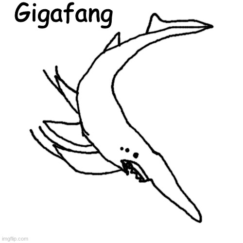 making AI generated kaiju into OCs part 3 | Gigafang | made w/ Imgflip meme maker