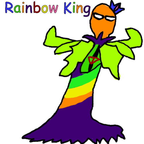 Rainbow King Blank Meme Template