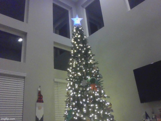 my christmas tree. this thing is much more impressive irl | made w/ Imgflip meme maker