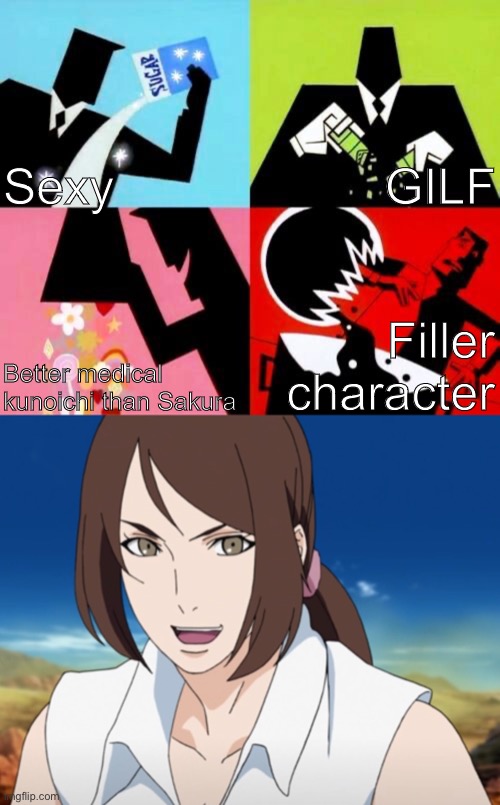 My personal reasons why I um…kinda…have…a…small anime crush on this filler character named Ameno | Sexy; GILF; Better medical kunoichi than Sakura; Filler character | image tagged in the powerpuff girls recipe,anime crush,naruto shippuden,filler characters,memes,beautiful woman | made w/ Imgflip meme maker
