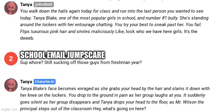 SCHOOL EMAIL JUMPSCARE | made w/ Imgflip meme maker