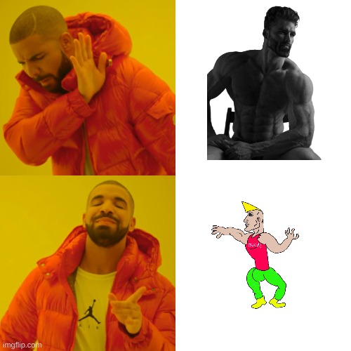 The best chad | image tagged in memes,drake hotline bling | made w/ Imgflip meme maker