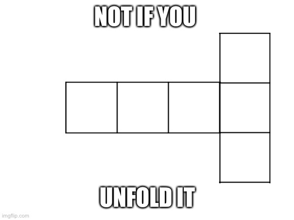 NOT IF YOU UNFOLD IT | made w/ Imgflip meme maker