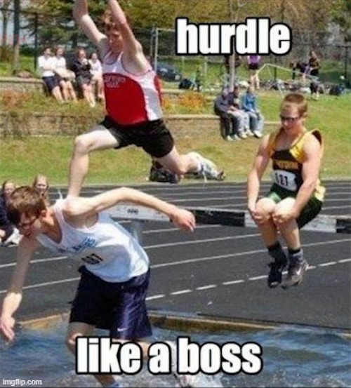 hurdle like a boss | image tagged in hurdle | made w/ Imgflip meme maker