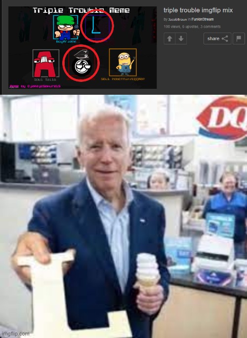 look at this front page image i found | image tagged in joe holding the letter l | made w/ Imgflip meme maker