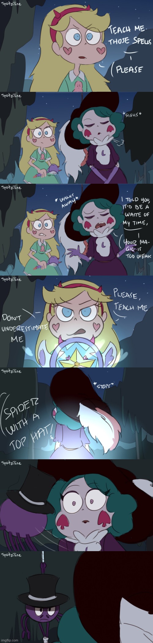 Spatziline - Showing Off | image tagged in memes,comics,svtfoe,star vs the forces of evil,comics/cartoons,funny | made w/ Imgflip meme maker