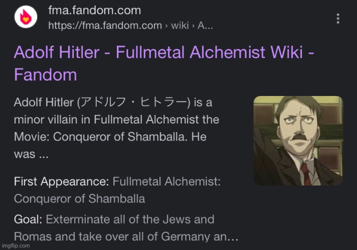 Hitler in anime | made w/ Imgflip meme maker