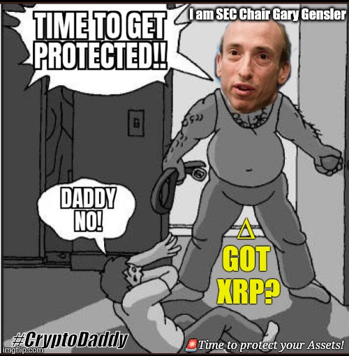 FTX Flipping Fraud Funnel? ;) SBF #CryptoDaddy | I am SEC Chair Gary Gensler; ∆
GOT
 XRP? #CryptoDaddy; 🚨Time to protect your Assets! | image tagged in cryptocurrency,beating,ukraine,totally busted,ripple,xrp | made w/ Imgflip meme maker