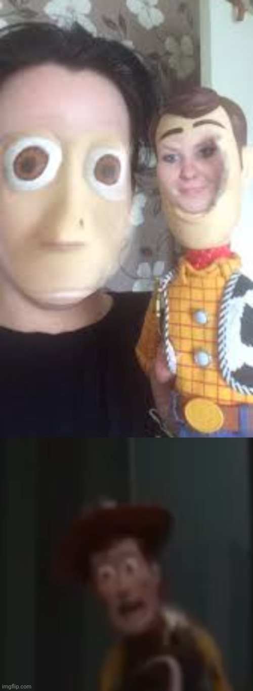Woody face swap | image tagged in screaming woody,woody,cursed image,face swap,memes,cursed | made w/ Imgflip meme maker