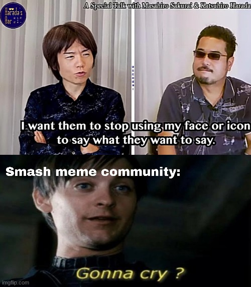 nobody cares | image tagged in super smash bros | made w/ Imgflip meme maker