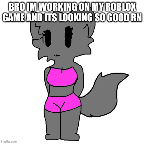 Annabeth full body | BRO IM WORKING ON MY ROBLOX GAME AND ITS LOOKING SO GOOD RN | image tagged in female lordreaperus full body | made w/ Imgflip meme maker