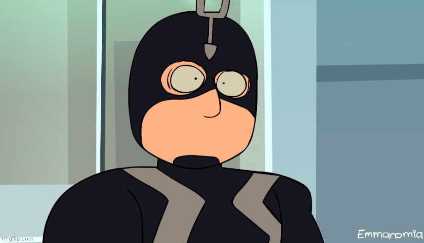 Mouthless Black Bolt | image tagged in mouthless black bolt | made w/ Imgflip meme maker