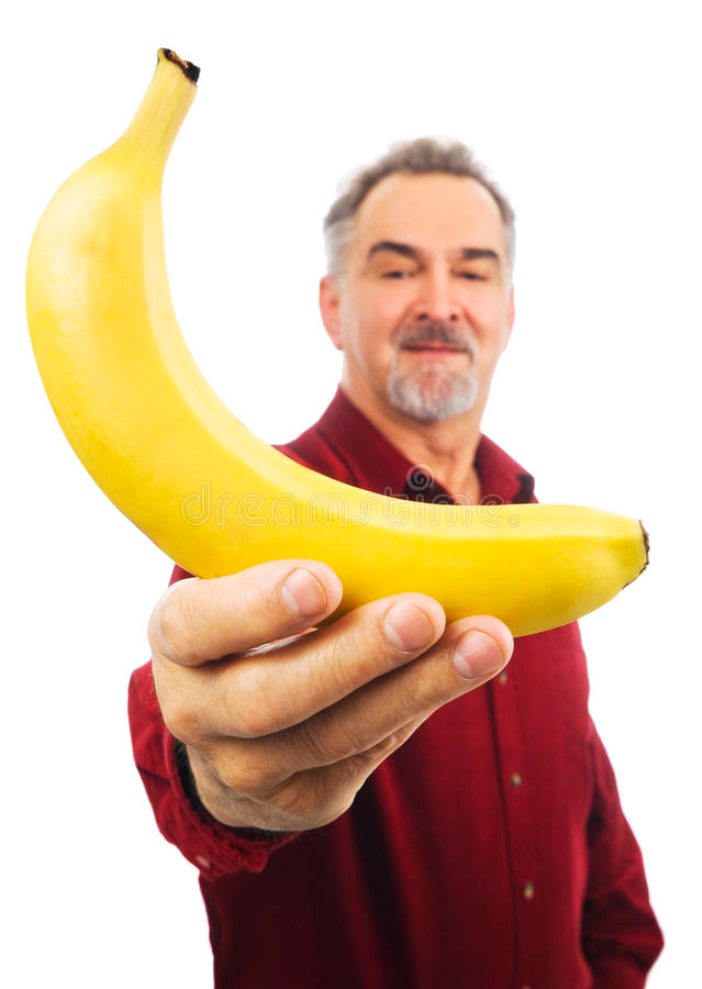 Man Offering TOP large banana JPP Blank Meme Template