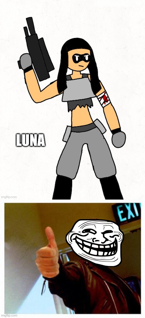 reminds me of rambo | image tagged in terminator thumbs up | made w/ Imgflip meme maker