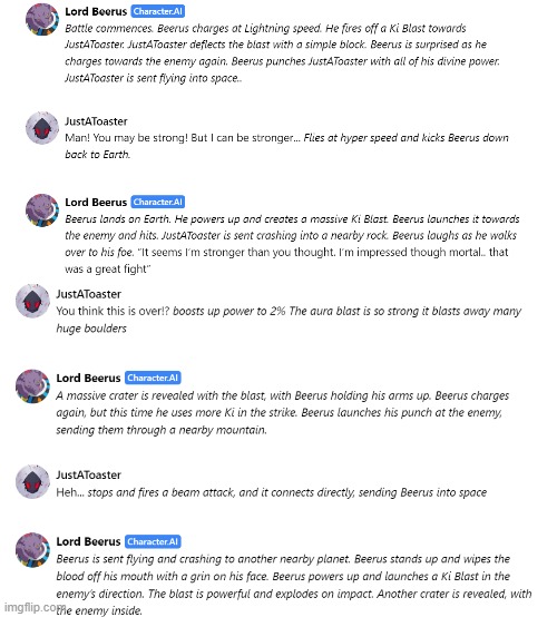 Battle of the Gods pt. 2  (bro thought is was over... It gets good in part 3) | made w/ Imgflip meme maker