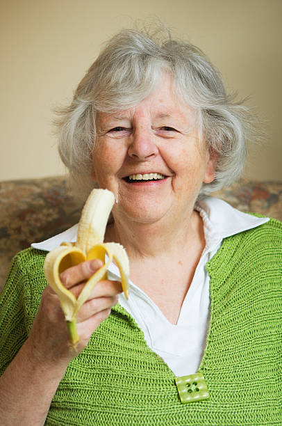 TOP Old woman senior banana JPP Blank Meme Template