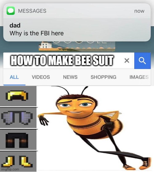 What the actual FRICK | HOW TO MAKE BEE SUIT | image tagged in suck it up,life sucks | made w/ Imgflip meme maker