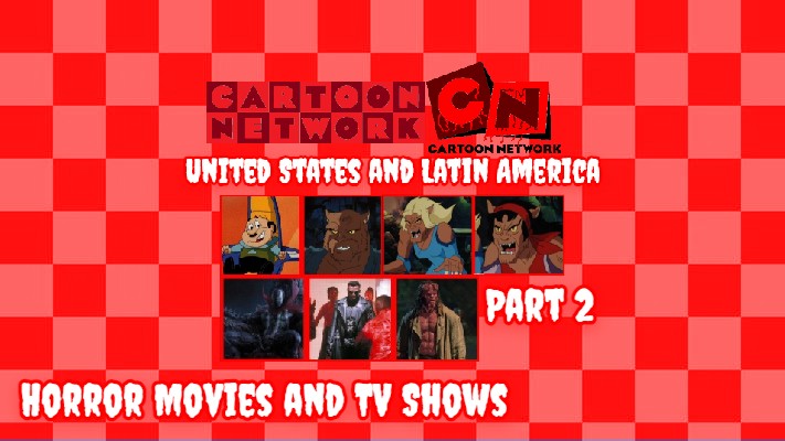High Quality Cartoon Network USA and LA Horror Movies and TV Shows Villains 2 Blank Meme Template