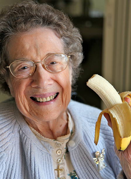 High Quality TOP Old woman senior banana JPP Blank Meme Template