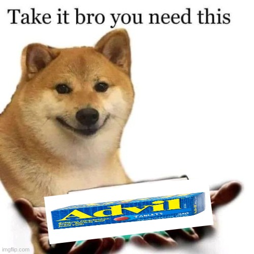 Take it bro you need this | image tagged in take it bro you need this | made w/ Imgflip meme maker
