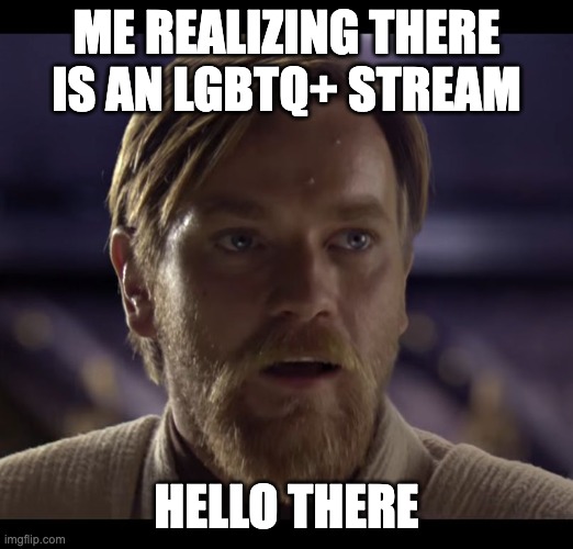 Hayo there! I'm Straight Ally!! Love to Support yall!! Love the vibe you guys give its amazing! | ME REALIZING THERE IS AN LGBTQ+ STREAM; HELLO THERE | image tagged in hello there,lgbtq,when you realize | made w/ Imgflip meme maker