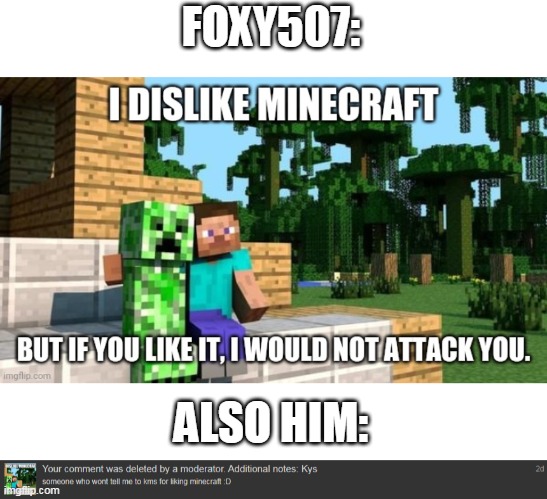 if you cant read, ok | FOXY507:; ALSO HIM: | made w/ Imgflip meme maker